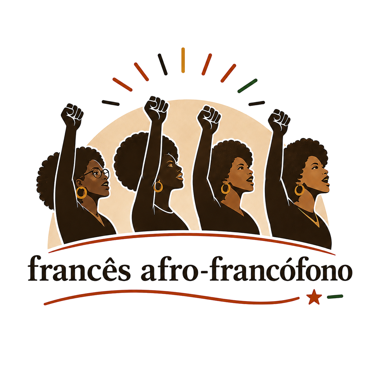 francês afro-francófono — logo